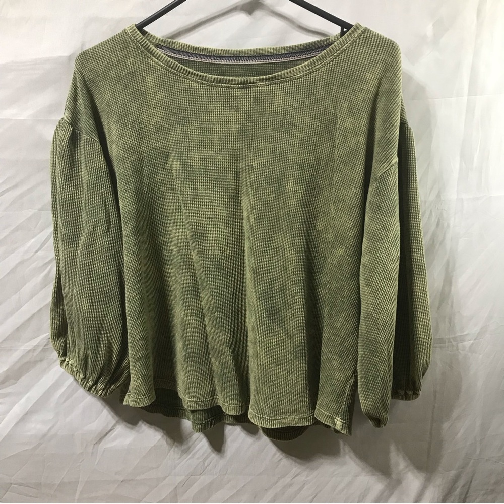 Anthropologie Pilcro Olive Green Top